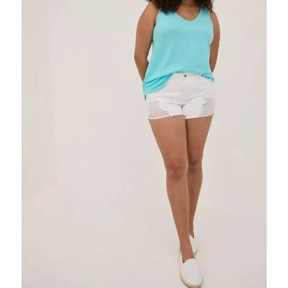 Torrid Tank V Neck Tank Top Women 4X Blue Sleeveless Tank Top Plus Size Top NEW - Picture 6 of 8